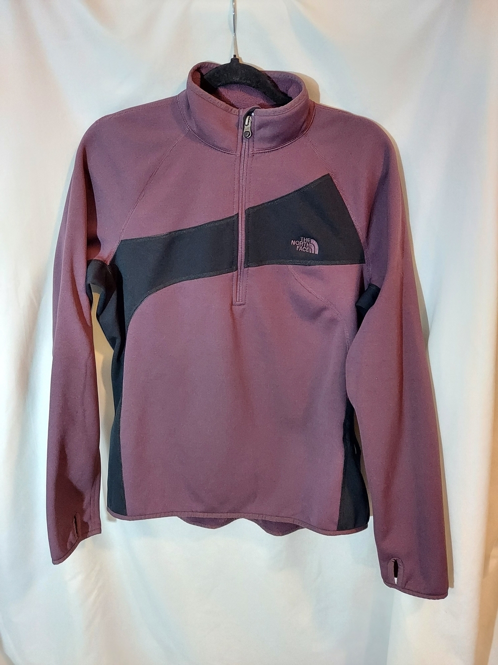 The North Face Cinder 100 Hardface 1/4 Zip Pullover Purple Black Gorpcore XL